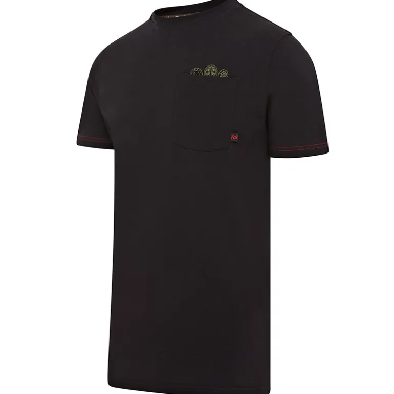 Tee Shirt Manches Courtes Homme Trakker Octopus Rs - Noir