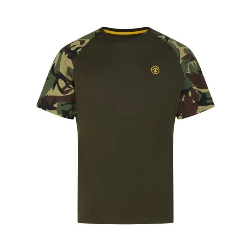 Wychwood Tee Shirt Manches Courtes Homme Carp T-Shirt Tactical - Kaki/Camo * T-Shirts, Polos & Chemises
