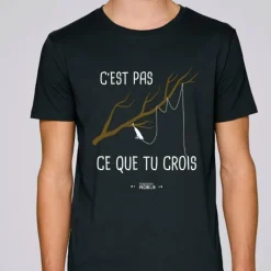 Tee Shirt Manches Courtes Homme Monsieur Pêcheur Il N'y A Qu'une Seule Chose - Vert