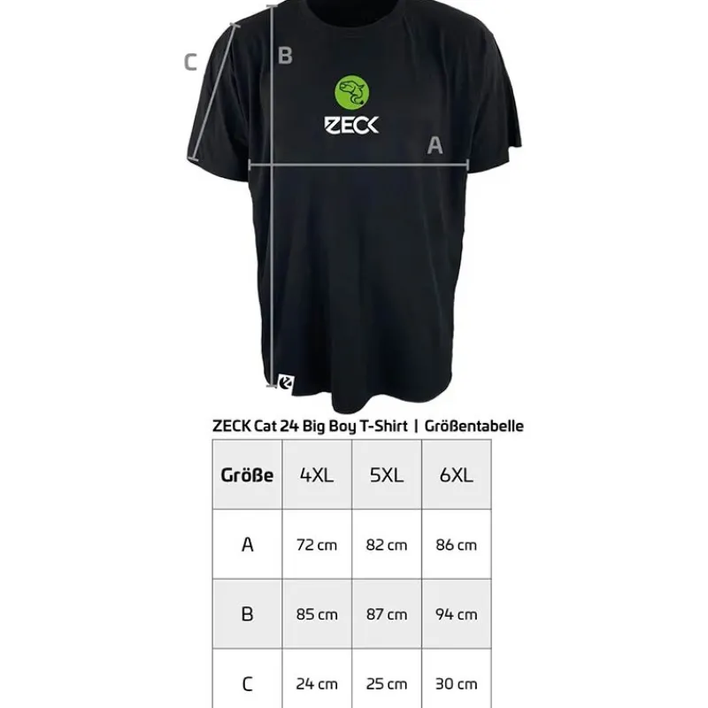 Zeck Tee Shirt Manches Courtes Homme Catfish Big Boy T-Shirt - Noir * T-Shirts, Polos & Chemises