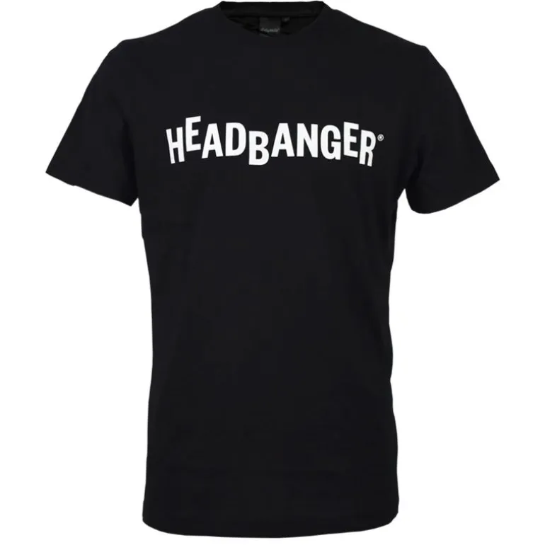 Tee Shirt Manches Courtes Homme Headbanger T-Shirt - Noir