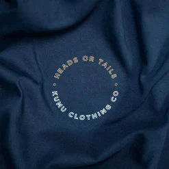 Kumu Tee Shirt Manches Courtes Homme Heads Or Tail - Bleu * T-Shirts, Polos & Chemises