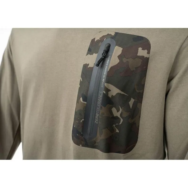 Nash Tee Shirt Manches Courtes Homme Zt Hd Long Sleeve - Kaki * T-Shirts, Polos & Chemises