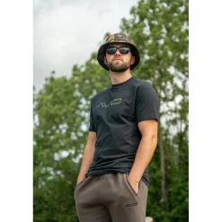 Tee Shirt Manches Courtes Homme Avid Carp Compound T-Shirt - Noir
