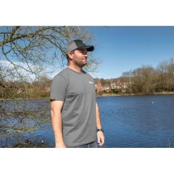 Preston Innovations Tee Shirt Manches Courtes Homme Grey T-Shirt - Gris * T-Shirts, Polos & Chemises