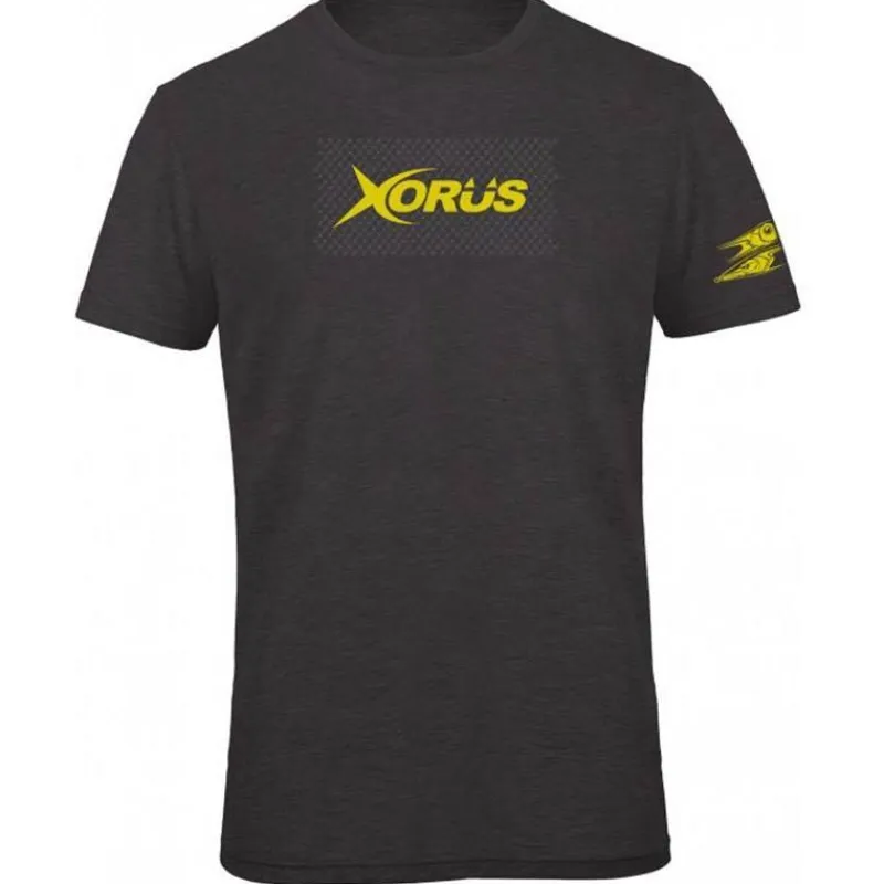 Xorus Tee Shirt Manches Courtes Homme - Gris Anthracite/Jaune * T-Shirts, Polos & Chemises