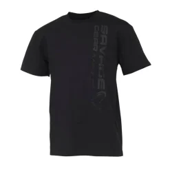 Savage Gear Tee Shirt Manches Courtes Homme Vertical Logo Tee - Black * T-Shirts, Polos & Chemises