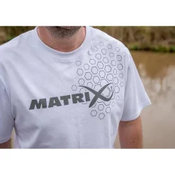 Tee Shirt Manches Courtes Homme Fox Matrix White Hex Print T-Shirt - Blanc