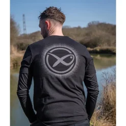 Fox Matrix Tee Shirt Manches Courtes Homme Large Fade T-Shirt Black/Grey - Noir * T-Shirts, Polos & Chemises