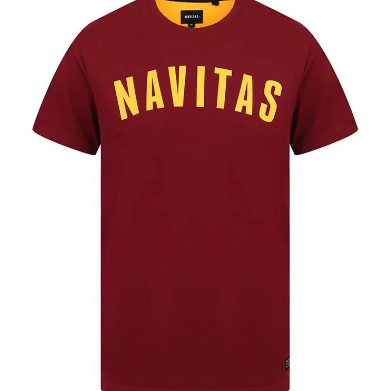 Navitas Tee Shirt Manches Courtes Homme Sloe T-Shirt - Burgundy * T-Shirts, Polos & Chemises