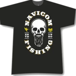 Navicom Tee Shirt Manches Courtes Homme 2020 Skull Fred Jullian - Noir * T-Shirts, Polos & Chemises