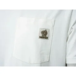Tee Shirt Manches Courtes Homme Nash Make It Happen Badge Pocket - Ecru