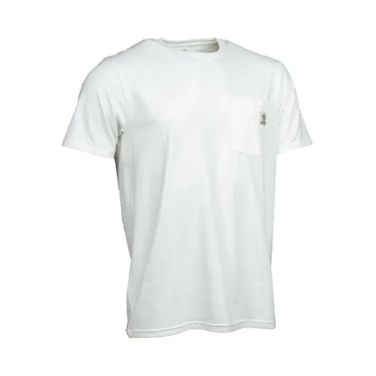 Tee Shirt Manches Courtes Homme Nash Make It Happen Badge Pocket - Ecru