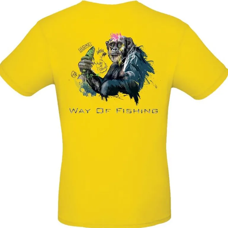 Tee Shirt Manches Courtes Homme W.O.F. Bonobo - Jaune