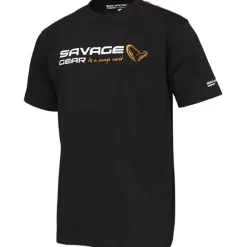 Savage Gear Tee Shirt Manches Courtes Homme Signature Logo - Noir * T-Shirts, Polos & Chemises