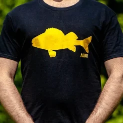 Fishxplorer Tee Shirt Manches Courtes Homme Addict Perche - Noir * T-Shirts, Polos & Chemises