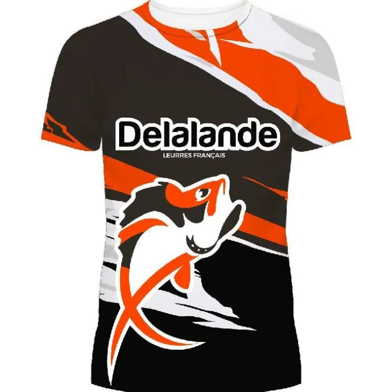 Tee Shirt Manches Courtes Homme Delalande - Orange