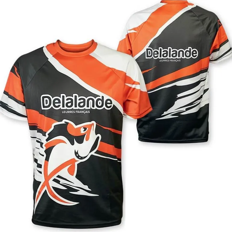 Tee Shirt Manches Courtes Homme Delalande - Orange