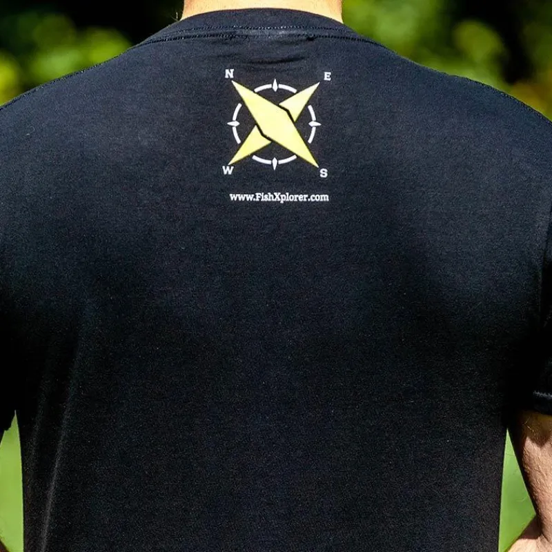 Fishxplorer Tee Shirt Manches Courtes Homme Fisher With Attitude - Noir * Cadeaux & Décoration|Cadeaux & Décoration