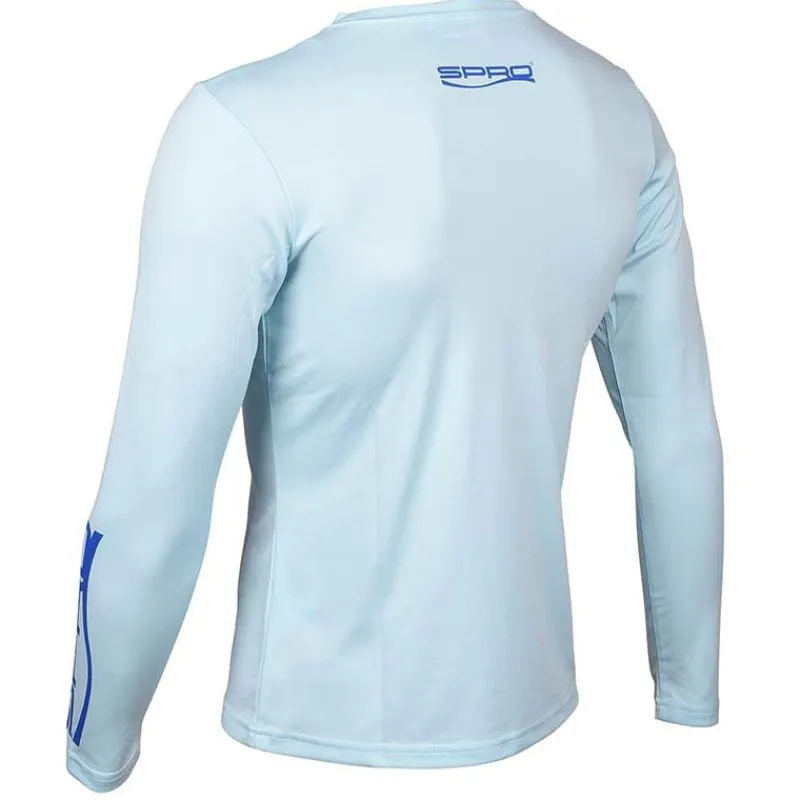 Spro Tee-Shirt Manches Longues Femme Womens Cooling Performance Crew Shirt - Bleu * T-Shirts, Polos & Chemises
