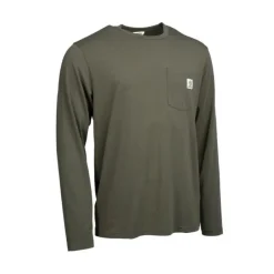 Nash Tee Shirt Manches Longues Homme Make It Happen Carp Logo Long Sleeve - Vert * T-Shirts, Polos & Chemises
