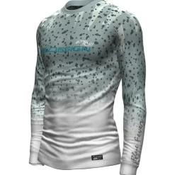 Hot Spot Design Tee Shirt Manches Longues Homme Ocean Performance Giant Trevally - Gris * T-Shirts, Polos & Chemises