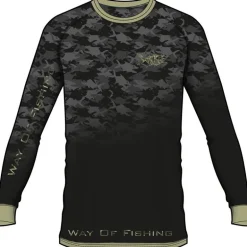 Tee Shirt Manches Longues Homme W.O.F. Croix - Noir