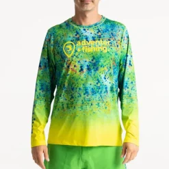 Adventer & Fishing Tee Shirt Manches Longues Homme Bozed Anti Uv - Mahi Mahi * Anti-Uv