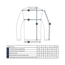 Adventer & Fishing Tee Shirt Manches Longues Homme Bozed Anti Uv - Bleu * Anti-Uv