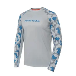 Finntrail Tee Shirt Manches Longues Homme Anti Uv Wave - Gris * Anti-Uv