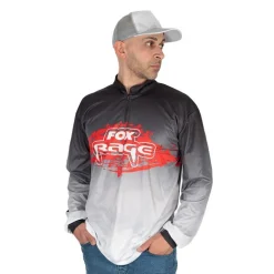 Tee Shirt Manches Longues Homme Fox Rage Performance Team Top - Noir/Blanc