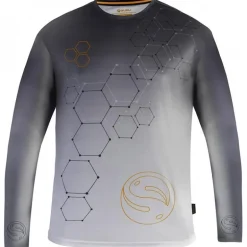 Tee Shirt Manches Longues Homme Guru Hexagon Sun Core Upf 50+ - Gris