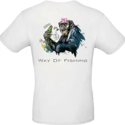 Tee Shrt Manches Courtes Homme W.O.F. Bonobo - Blanc