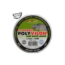 Parallelium Tete De Ligne Carpe Polyvilon Hybrid Carp Shock Leader - 50M * Fils - Tresses Carpe