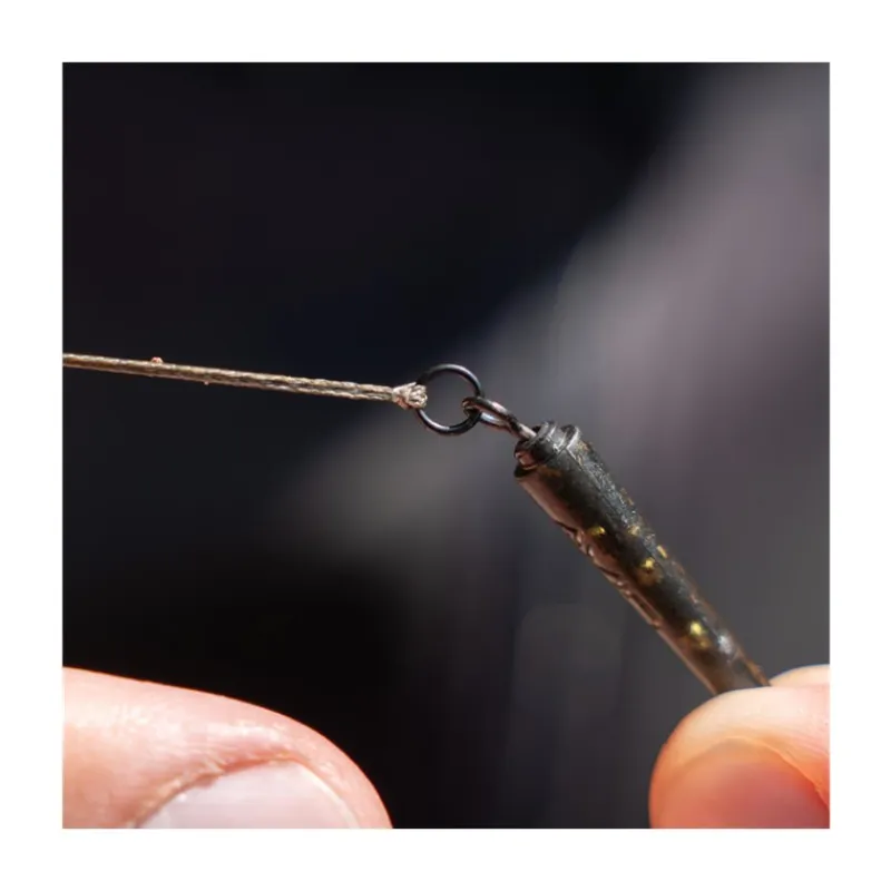 Avid Carp Tige Pour Plomb Outline Flecktone Long Bag Stem - Ring Swivel * Montages Carpe