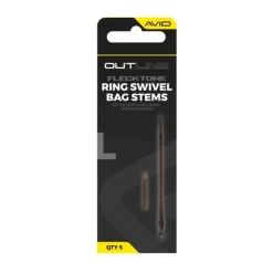 Avid Carp Tige Pour Plomb Outline Flecktone Long Bag Stem - Ring Swivel * Montages Carpe