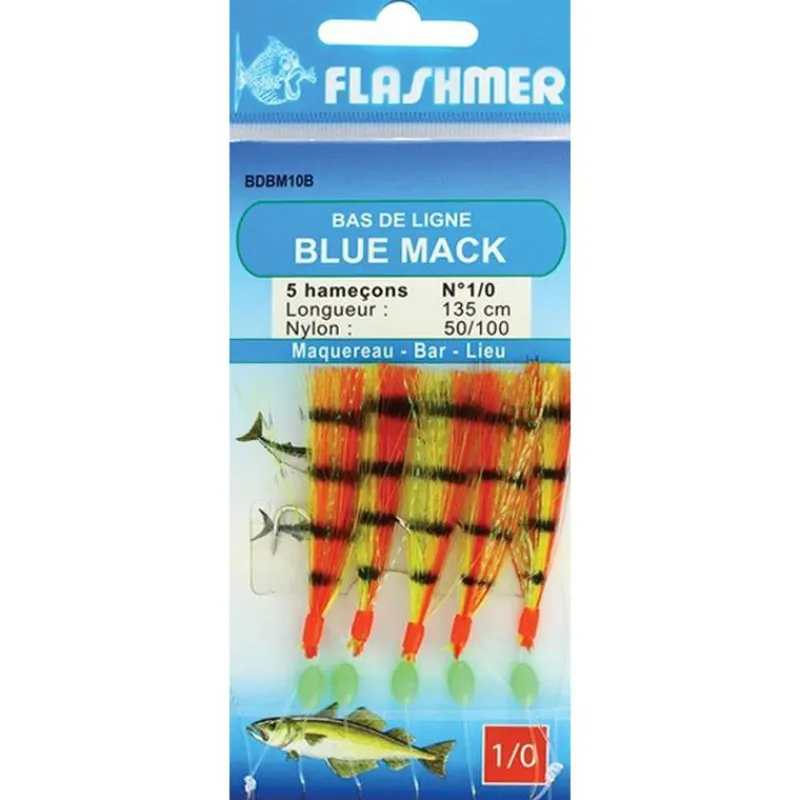 Flashmer Train De Plumes Blue Mack * Lignes Montées