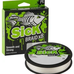 Berkley Tresse Sick Braid X8 - Blanc * Fils - Tresses - Bdl Carnassier