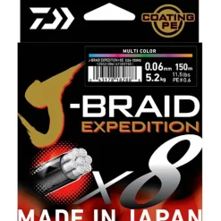 Tresse Daiwa J-Braid Expedition X8 Dark Green - 150M