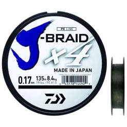 Daiwa Tresse J Braid X4b Vert - 1350M * Fils - Tresses Carpe|Fils - Tresses - Bdl Carnassier