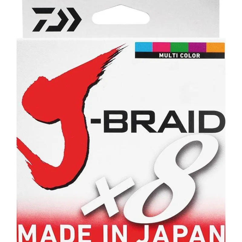 Daiwa Tresse J Braid X 8 Multicolore - 500M * Fils - Tresses - Bdl Carnassier|Tresses - Fils - Bdl Mer