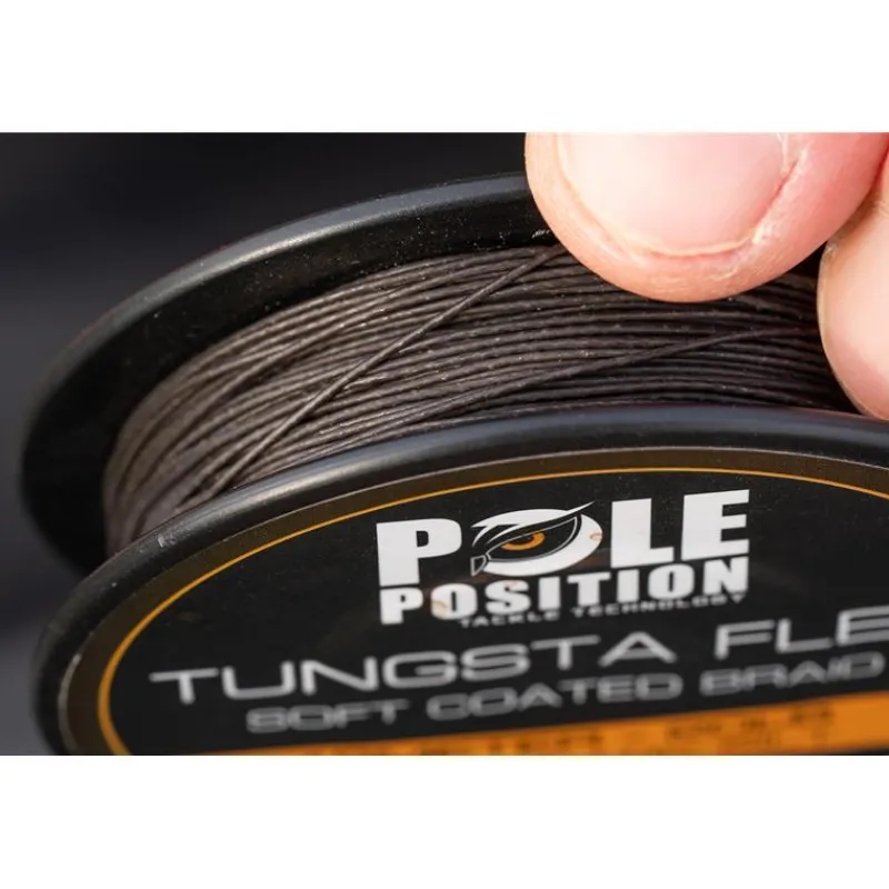 Pole Position Tresse Gainée Tungstaflex - 18M * Montages Carpe