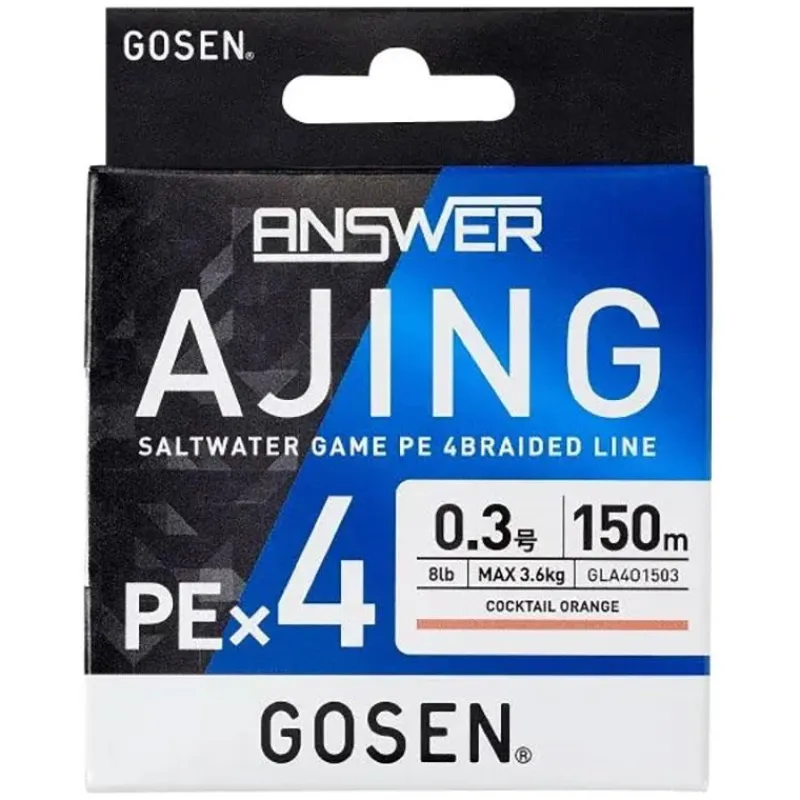 Gosen Tresse Answer Ajing X4 - 150M * Tresses - Fils - Bdl Mer