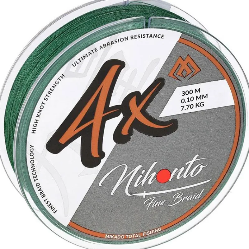 Mikado Tresse Nihonto Fine Braid - Green - 300M * Fils - Tresses - Bdl Carnassier