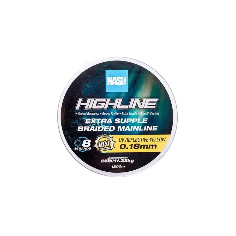 Nash Tresse Highline Floating Braid Uv Yellow - 1200M * Fils - Tresses Carpe