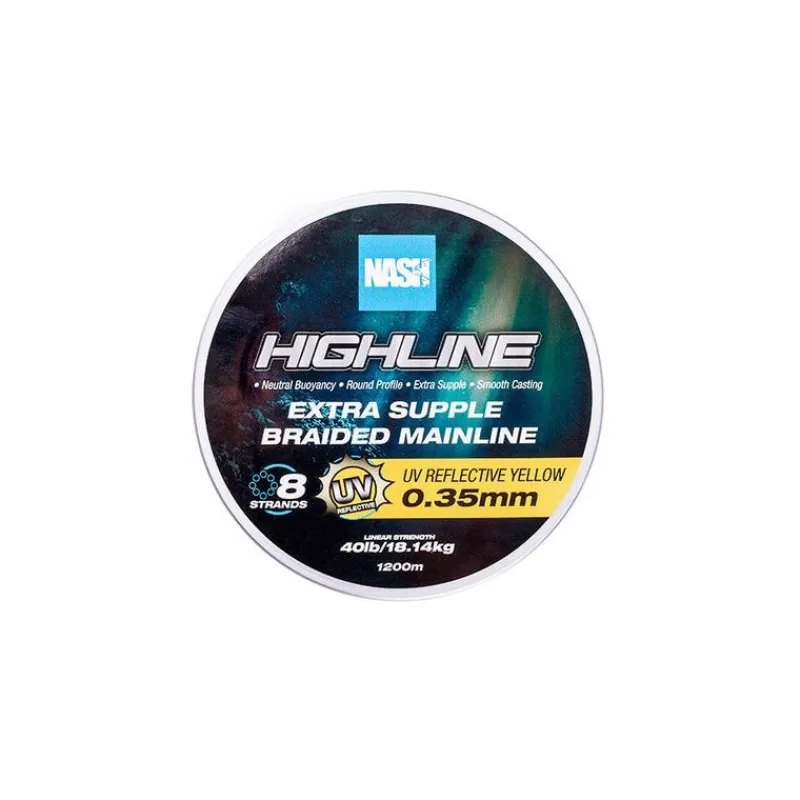 Nash Tresse Highline Floating Braid Uv Yellow - 1200M * Fils - Tresses Carpe