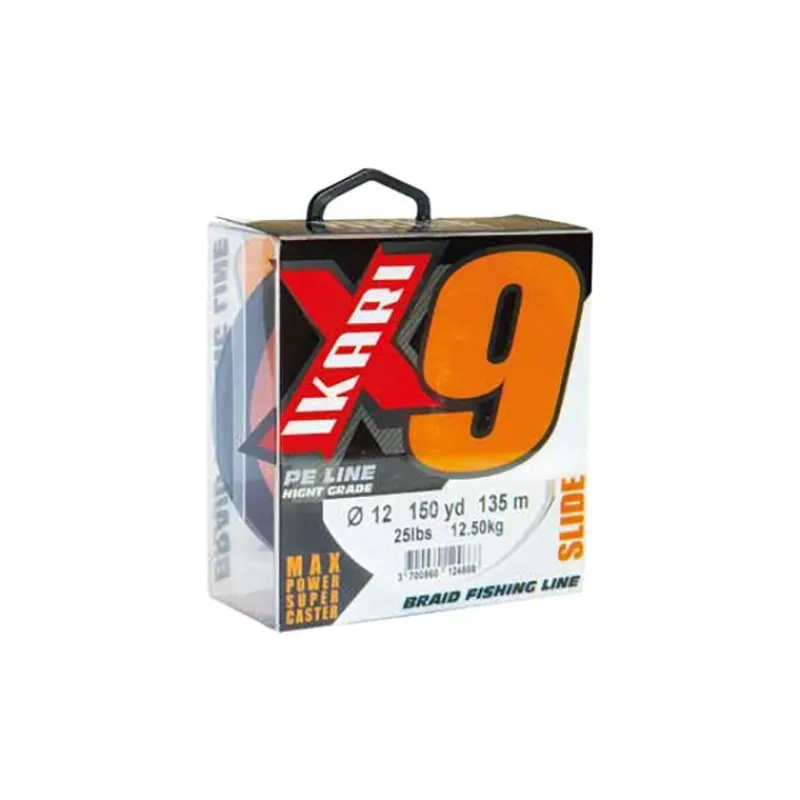 Powerline Tresse Ikari X9 Orange - 135M * Fils - Tresses - Bdl Carnassier