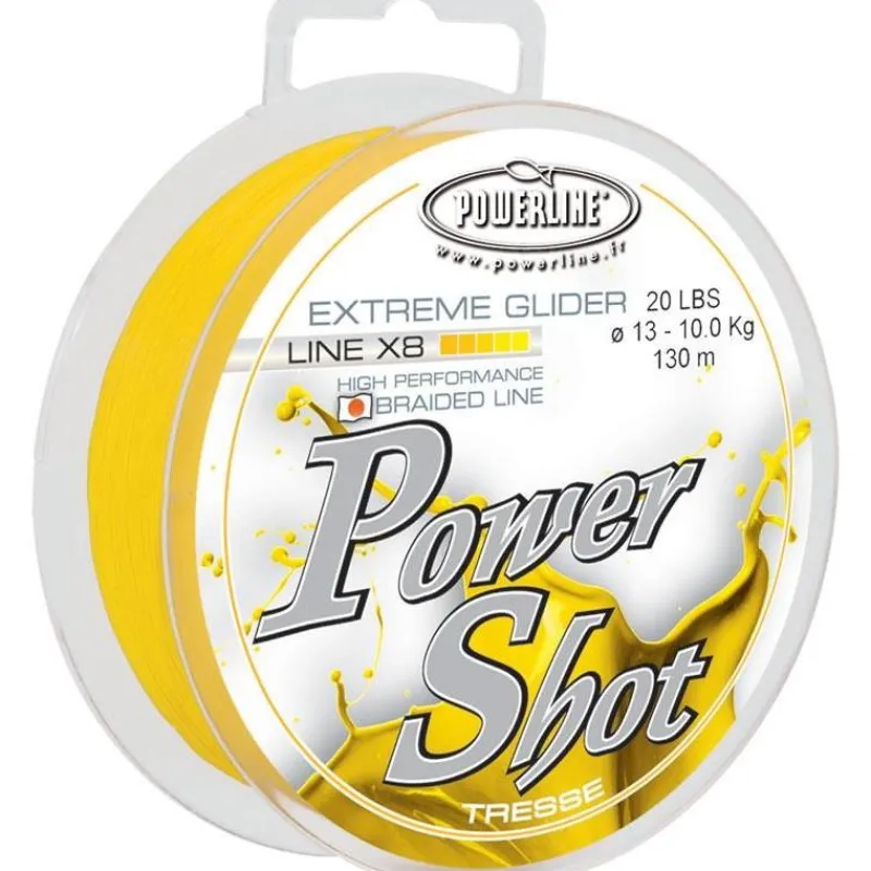 Powerline Tresse Power Shot Or - 130M * Fils - Tresses - Bdl Carnassier|Tresses - Fils - Bdl Mer