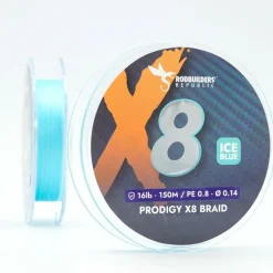 Rodbuilders Republic Tresse Prodigy X8 Braid - Ice Blue - 150M * Tresses - Fils - Bdl Mer