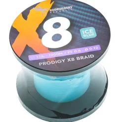 Rodbuilders Republic Tresse Prodigy X8 Braid - Ice Blue - 1000M * Tresses - Fils - Bdl Mer